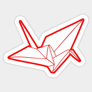 Origami Crane Sticker